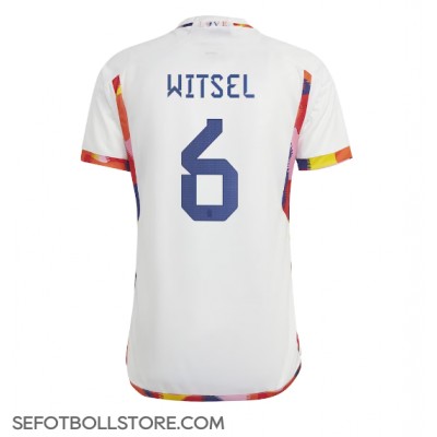 Belgien Axel Witsel #6 Replika Bortatröja VM 2022 Kortärmad